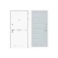 Входная дверь Labirint Лайн WHITE 14 Дуб кантри белый горизонтальный